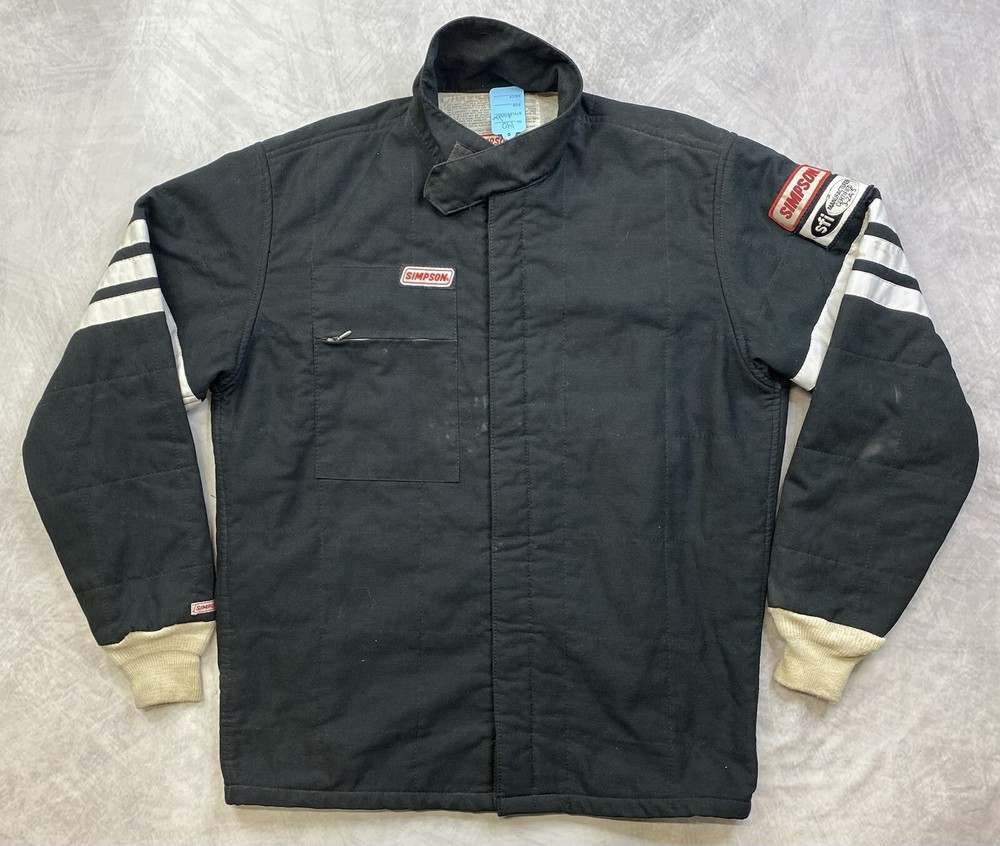 Vintage Simpson Racing Jacket Standard 19 SFI Manufactured Certified 3.2A/5 Sz L