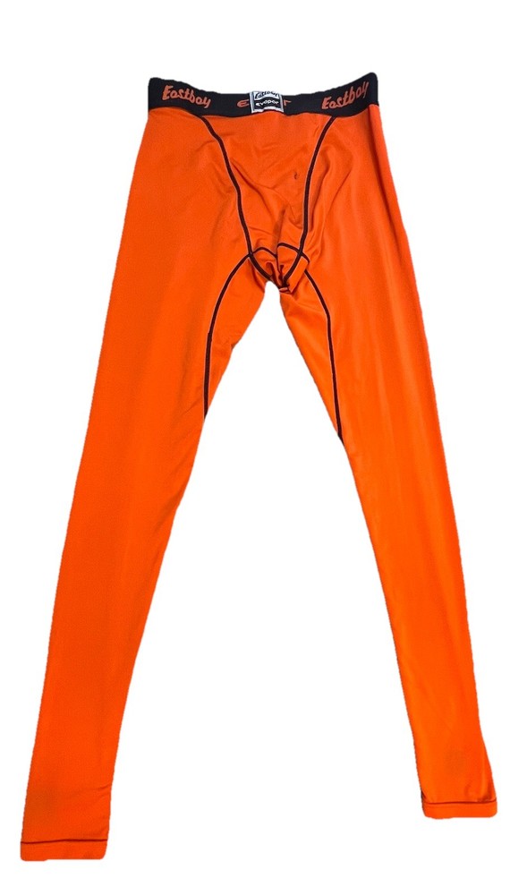 Eastbay Evapor Compression Pants Mens Size Small Orange And Black