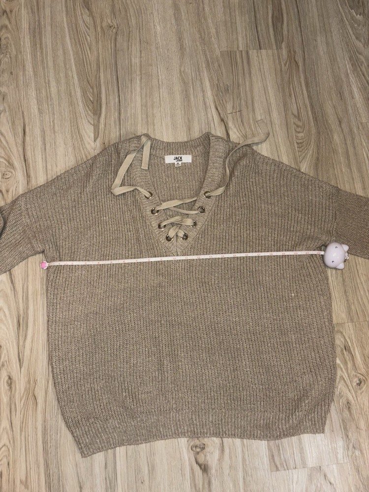 Jack by BB Dakota Lace-Up Sweater, Size M