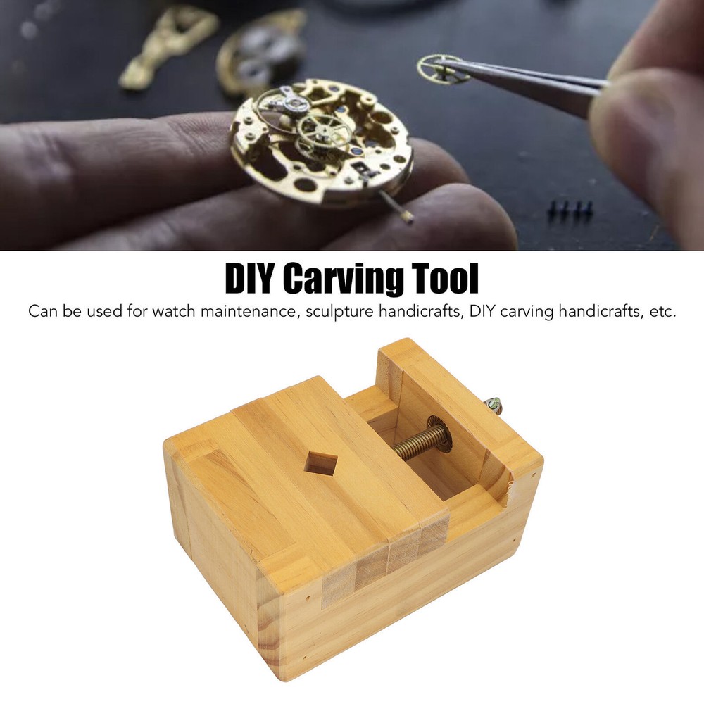 Portable Ergonomic Wooden Carving Clamp for DIY Sculpture & Craft