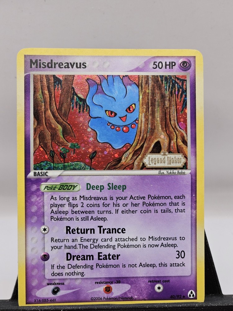 Misdreavus 40/92 Holo EX Legend Maker Pokemon TCG STAMPED Lightly Played+
