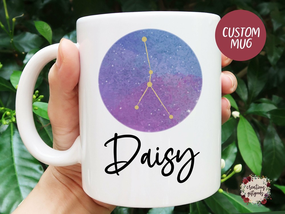 Cancer Zodiac Mug Zodiac Mugs Personalized Zodiac Gift Cancer Mugs Cancer Gift