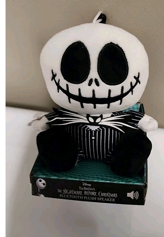 Disney Nightmare Before Christmas Bluetooth Plush Speaker Jack Skellington New