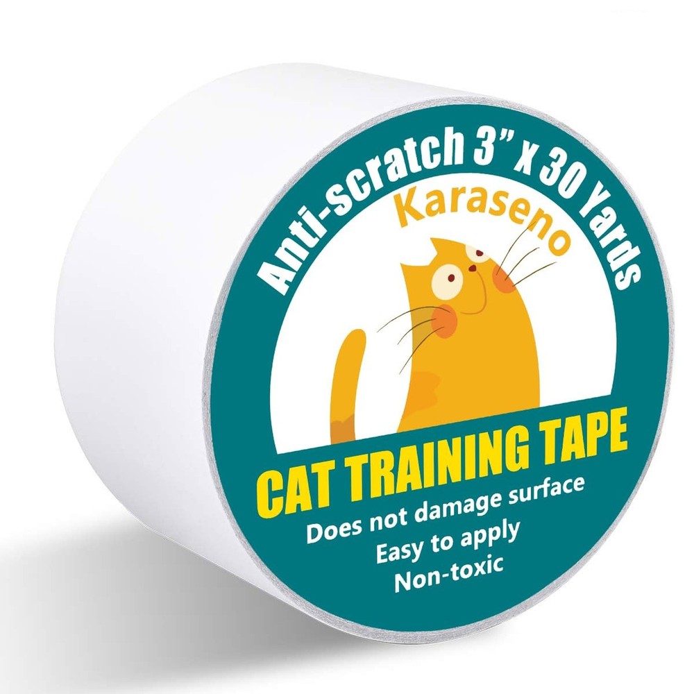 3in x 30yd Clear Anti-Cat Scratch Tape for Furniture Training