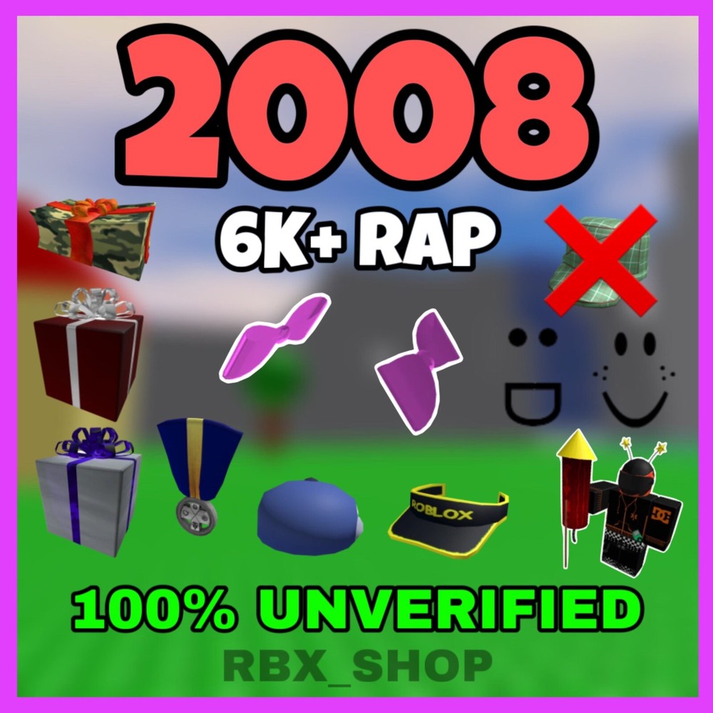 OG 2008 ROBLOX | RIBBONS | SAFE | UNVERIFIED | 6K RAP