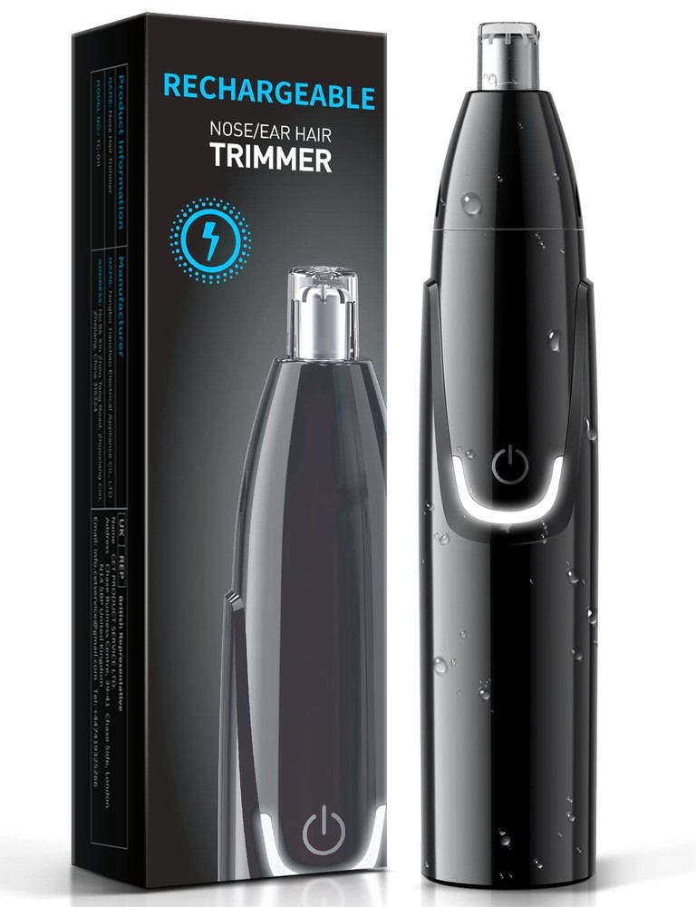 Rechargeable Ear and Nose Hair Trimmer - 2025 Professional Painless Eyebrow &...