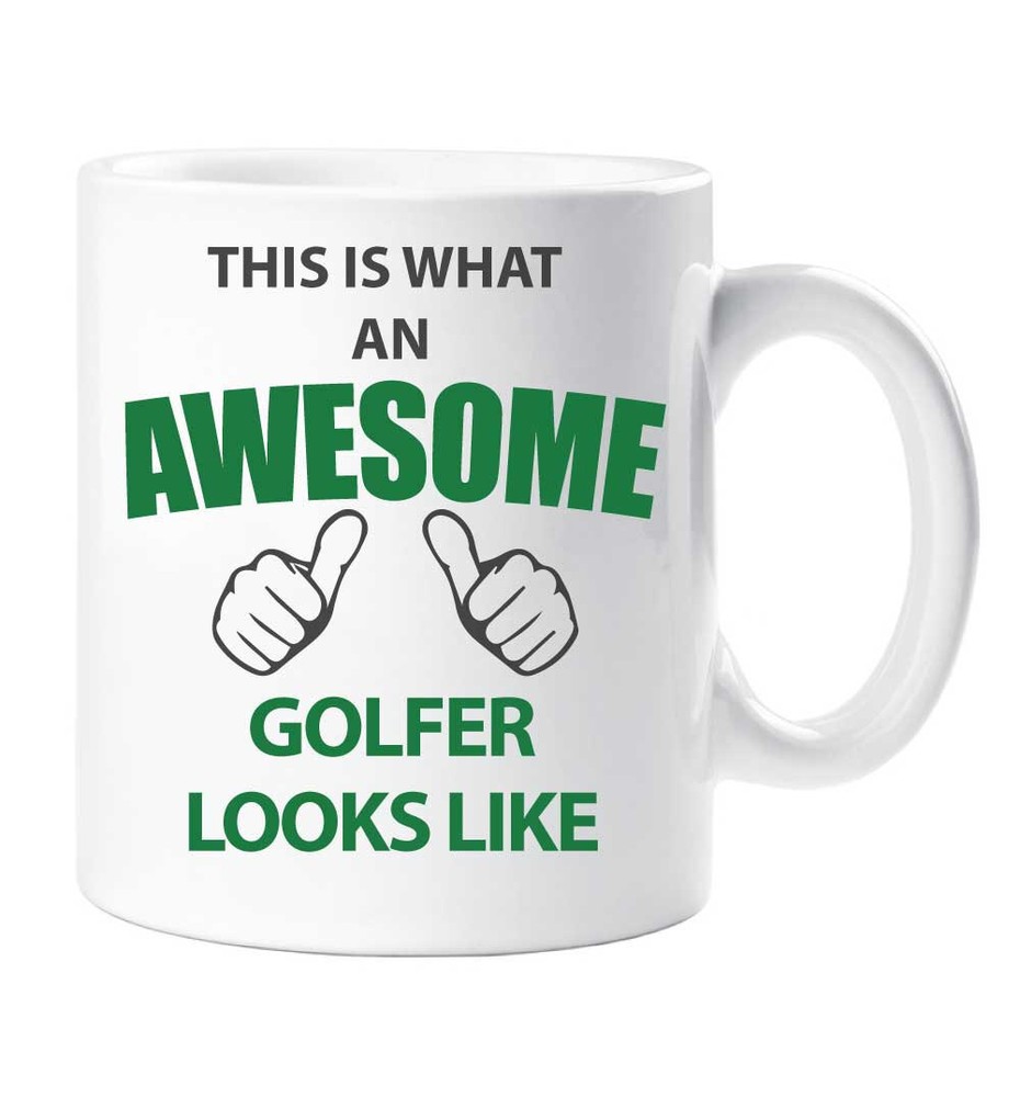 Golfer Mug This Is What An Awesome Golfer Looks Like Mug Ceramic Gift Idea Cup