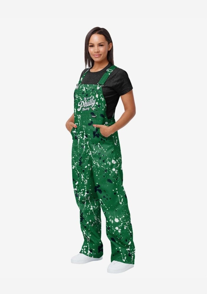 Philadelphia Eagles Splatter Paint NFL OVERALLS