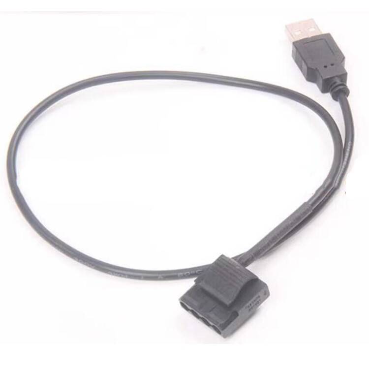 Adapter Cable USB Interface to Large 4-pin Cable Chassis Fan USB Interface Line