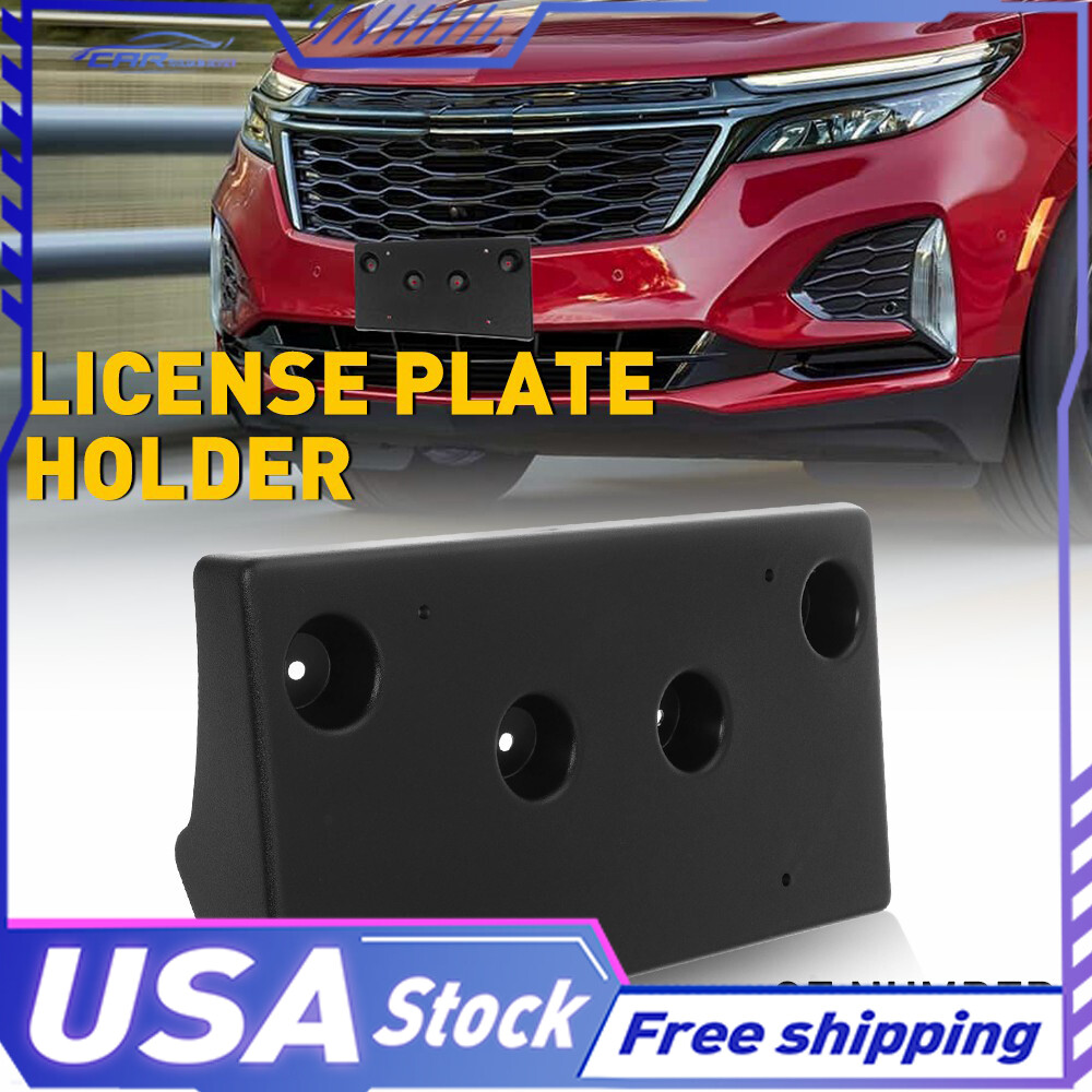 18-21 Chevy Equinox Front Bumper License Plate Bracket 23320630