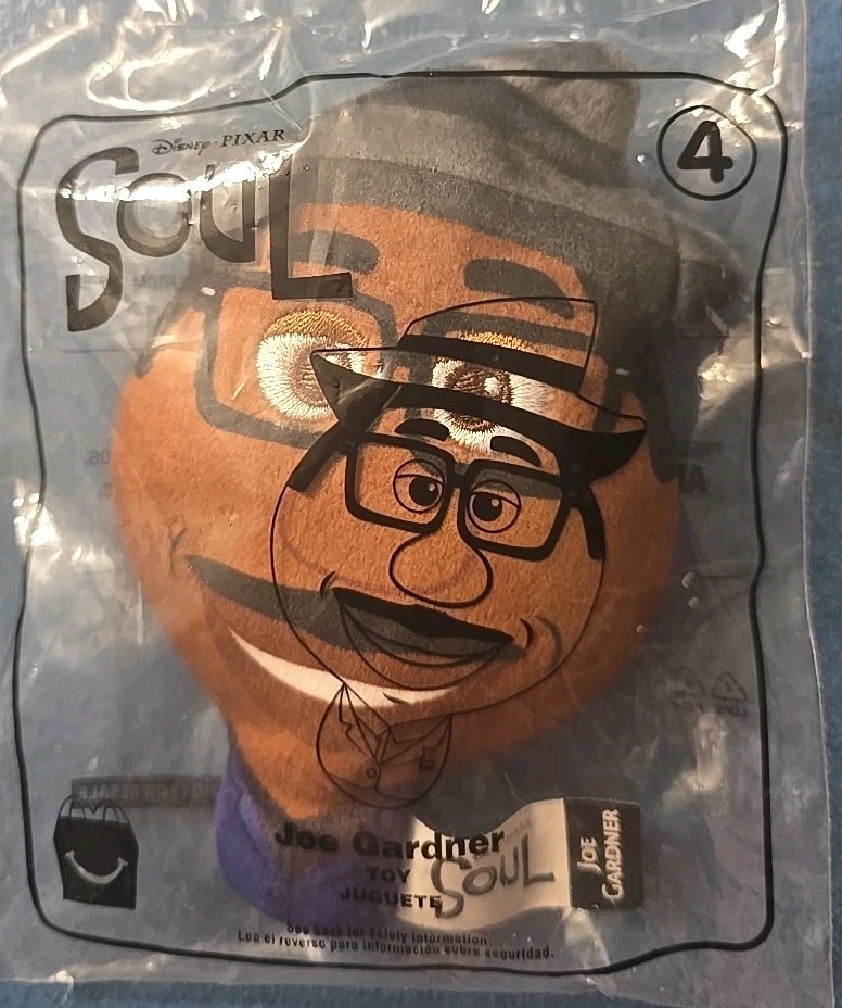 McDonald's Soul Joe Gardner Plushie Happy Meal Toy #4 Disney Pixar Plush Sealed