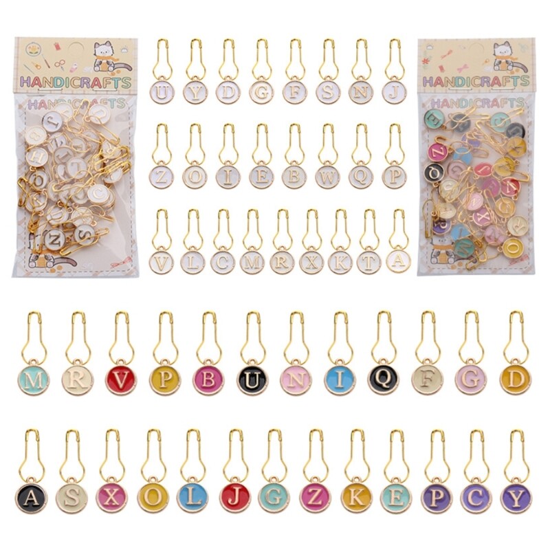 Letter Knitting Markers Stitching Markers Stitching Holder for Blankets Clothing