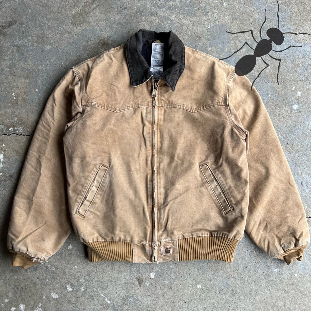 Vintage Y2K Carhartt brown J14 CML Santa Fe work wear jacket
