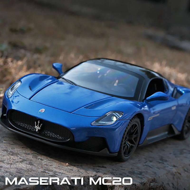 1:32 Maserati Mc20 Coupe Diecast Alloy Sports Car with Sound & Light Toy for Boy