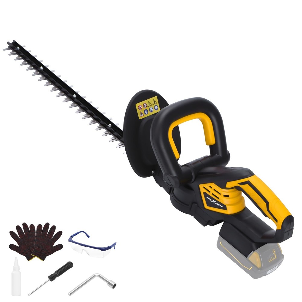 20V Cordless Hedge Trimmer with 22-Inch Dual-Action Blades for DW Batteries