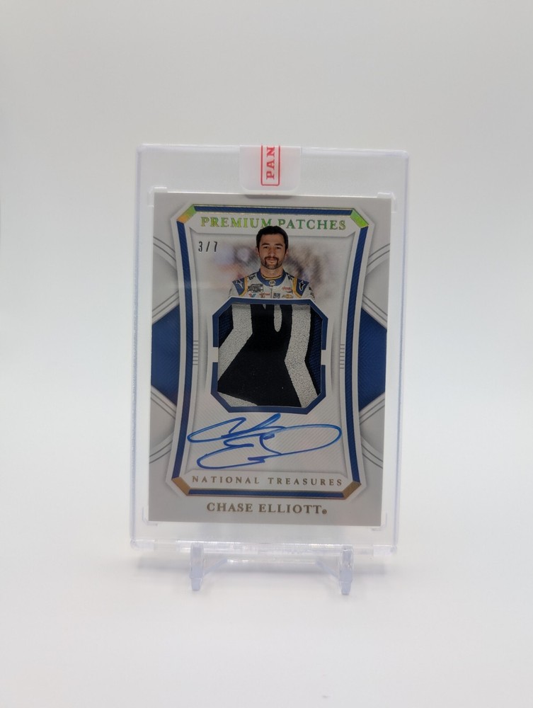 2021 Panini National Treasures Premium Patches Midnight #PPM-CE Chase Elliott /7