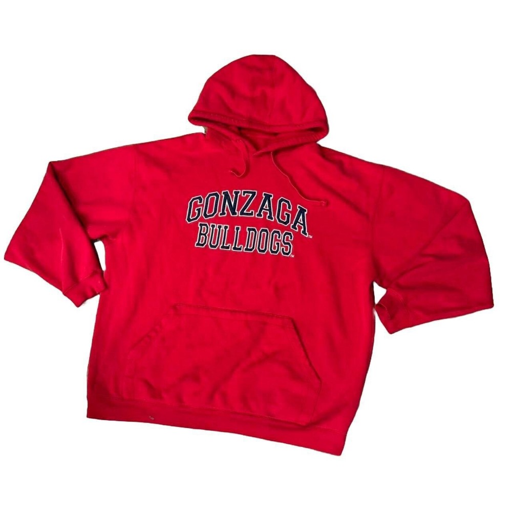 Gonzaga 2000s bulldogs heavy weight Red hoodie Men’s XL