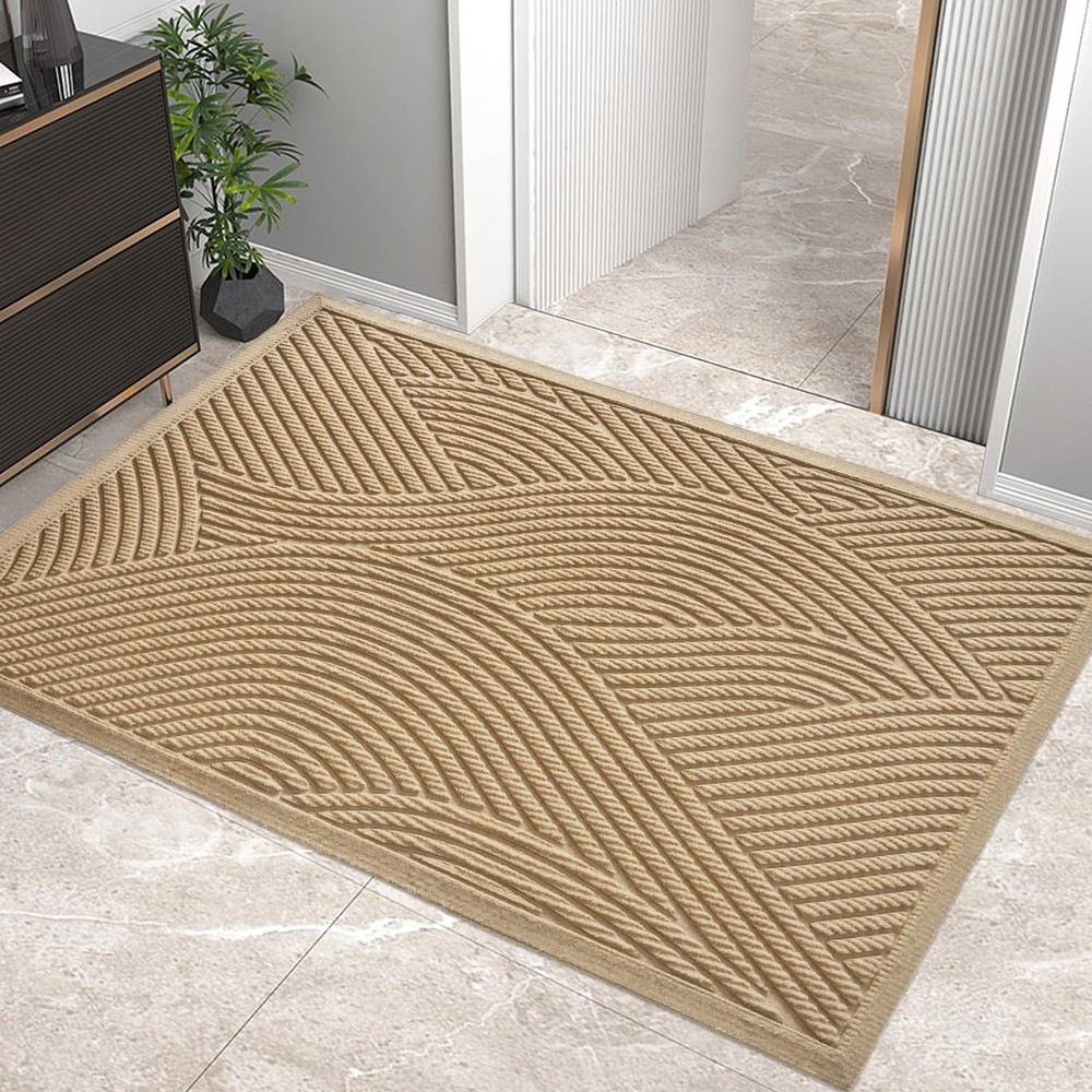 Sturdy Front Door Mat, Absorbent Muddy Dirt Resist Welcome Door Mats Outdoor ...