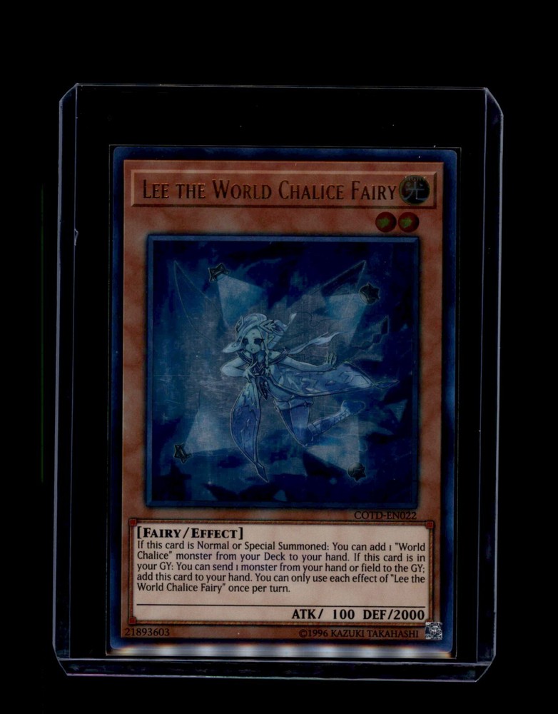 Yu-Gi-Oh Lee World Chalice Fairy COTD-EN022 UR Unlimited Edition