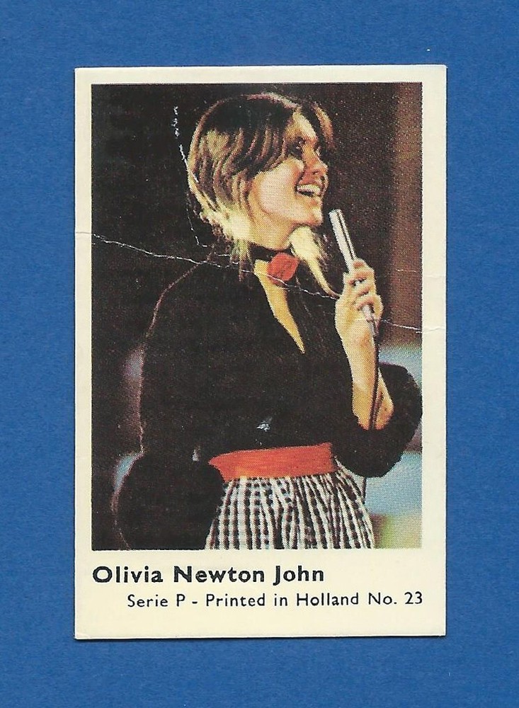 1974 Dutch Gum Serie P Olivia Newton-John #23 Holland Printed Card