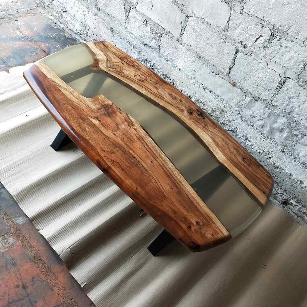 Clear Epoxy Resin Coffee Table Top, Epoxy Sofa Center Table Christmas Gifts