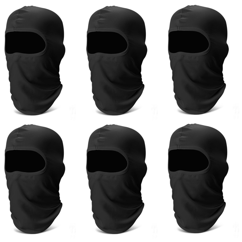 6 Pack Balaclava Ski Mask for Men & Women - Breathable Full Face Cover for Outdoor Sports
