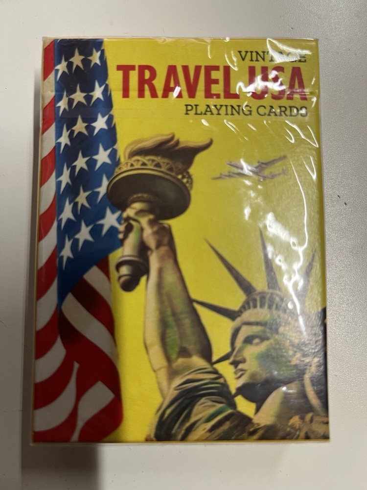 Travel USA / American Flag - 55 Playing Cards - ‘’Piatnik’’ Made in Austria