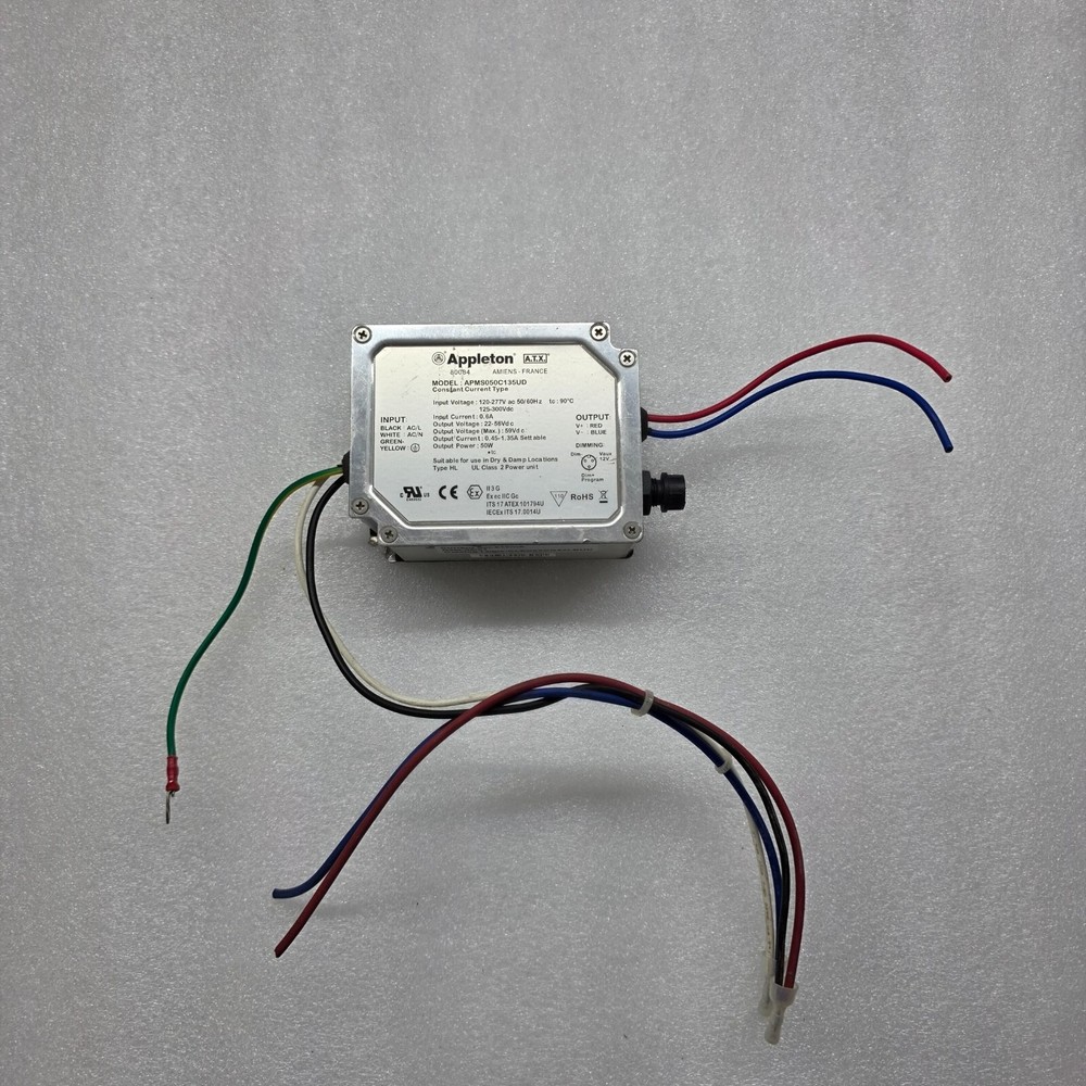 Appleton APMS050C135UD LED Power Driver 50W 1350mA Constant Current