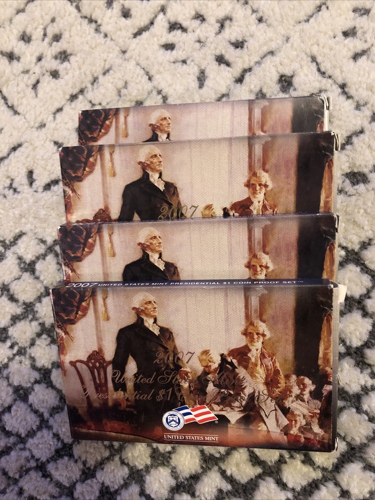 2007 US Mint Presidential $1 Coin Proof Set - 4 Coins  