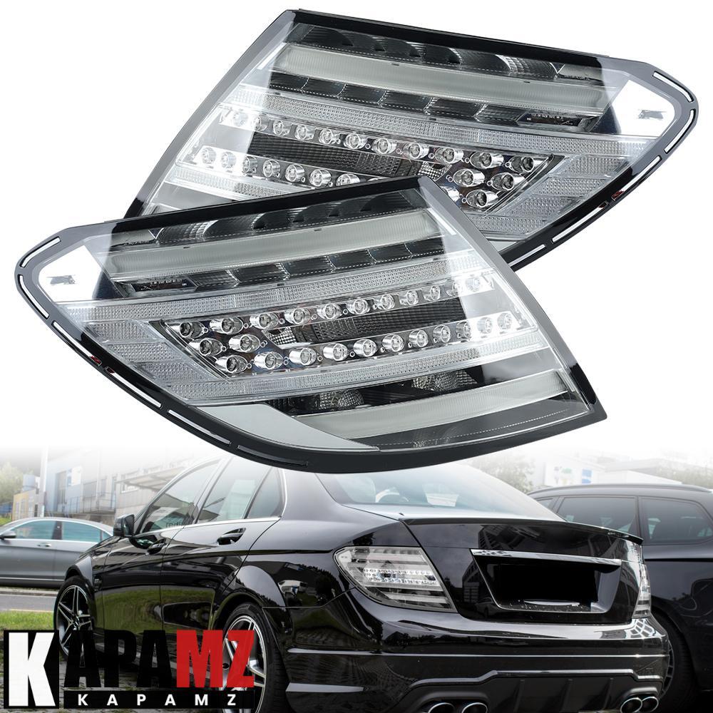 Pair LED Tail Lights lamp For Mercedes Benz W204 C-Class 2008-2010 Ultra Bright