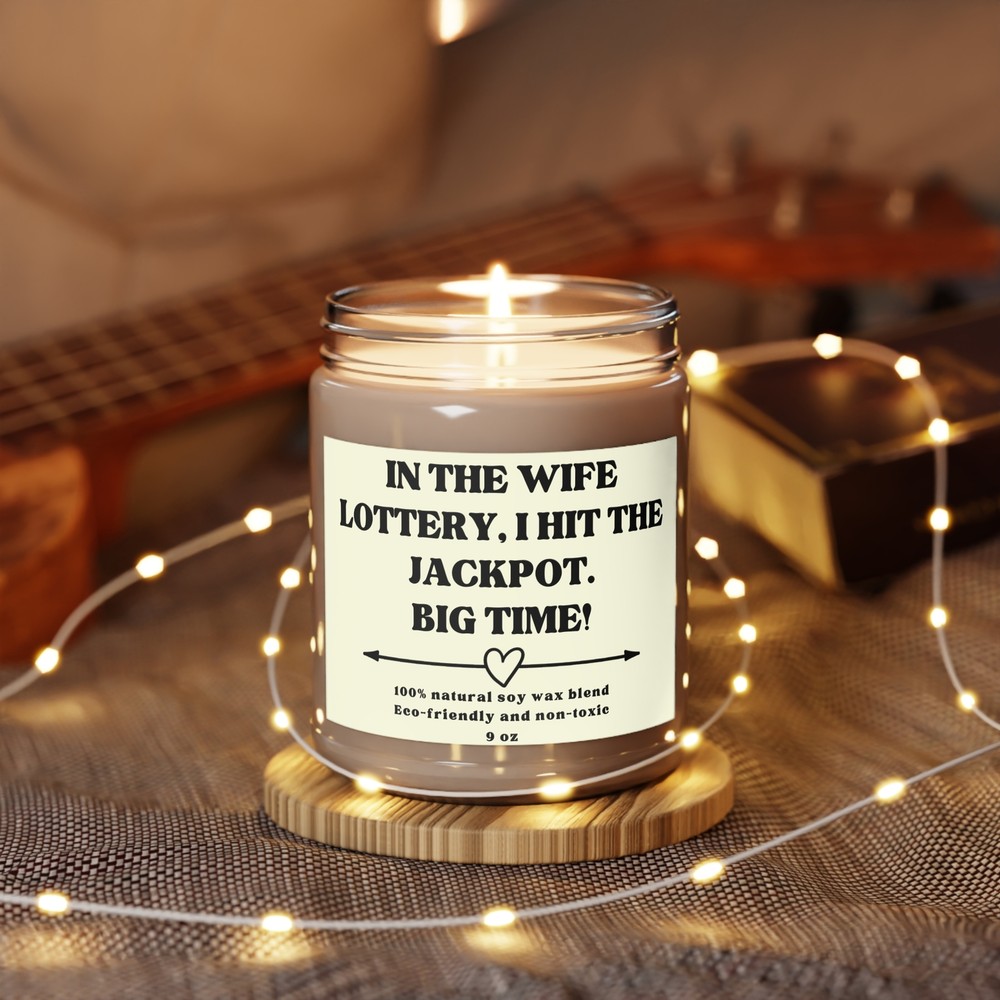 Hit the Jackpot Wife Lottery Valentine's Day Soy Candle 9oz
