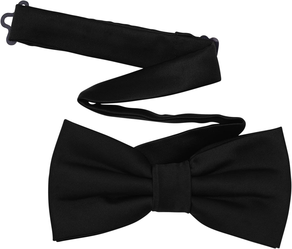 Men's Adjustable Pre-Tied Satin Tuxedo Bow Tie