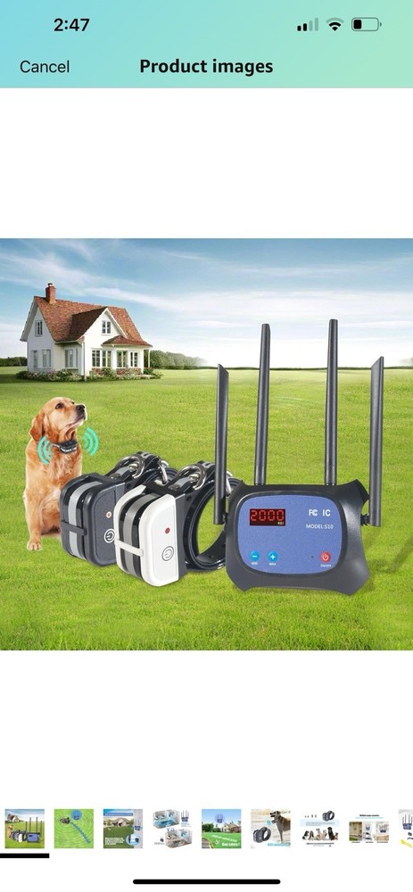 2 Dog. Plkm Wireless Dog Fence 2025 Upgraded Pet BoundaryContainer System