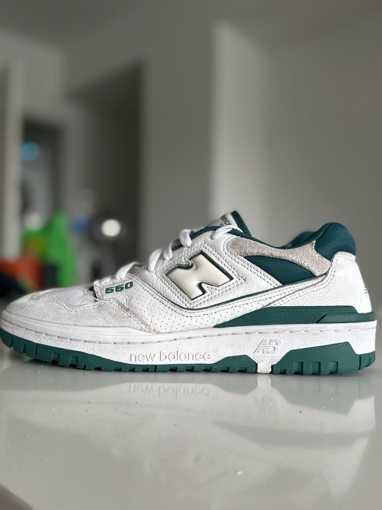 New Balance 550 White Vintage Teal Sneakers BB550STA