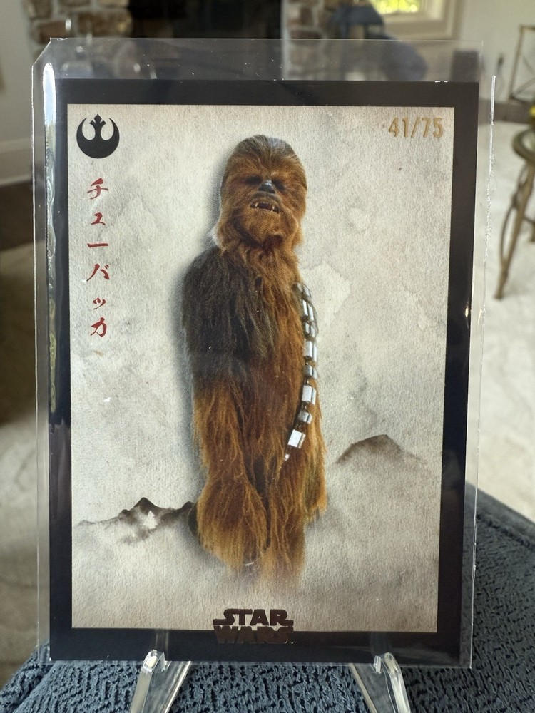 2025 Topps Star Wars Meiyo Chewbacca The Resistance Black /75 #RS-10