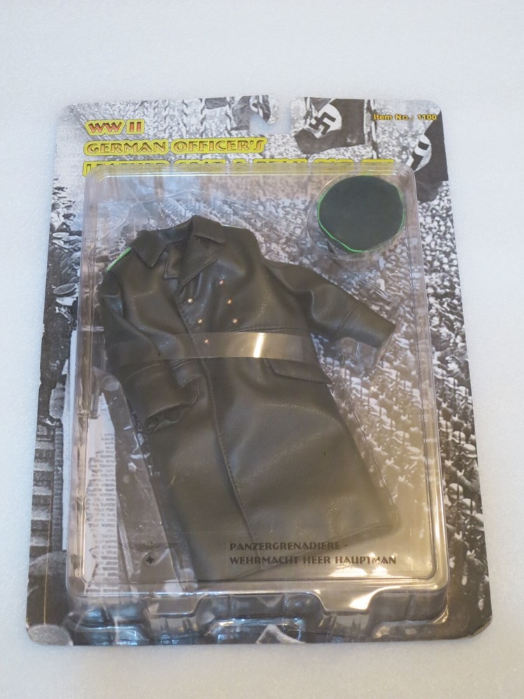 IN THE PAST TOYS WWII German Officer's Coat & Cap Set #1100 for 1/6th Figures