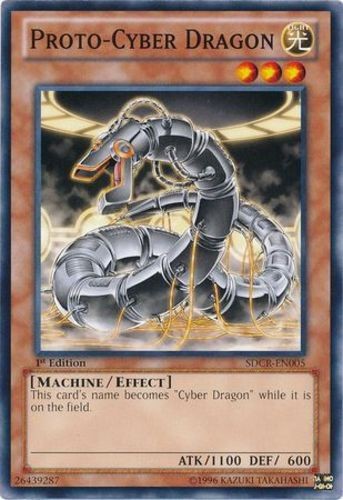 Proto-Cyber Dragon SDCR-EN005 Common 1st Ed MP Yugioh Card