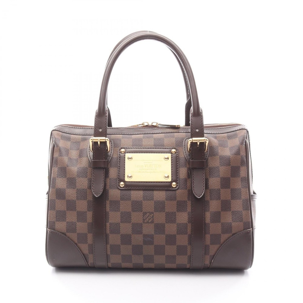 LOUIS VUITTON Berkeley shoulder Handbag N52000 Damier leather Brown Ebene Used