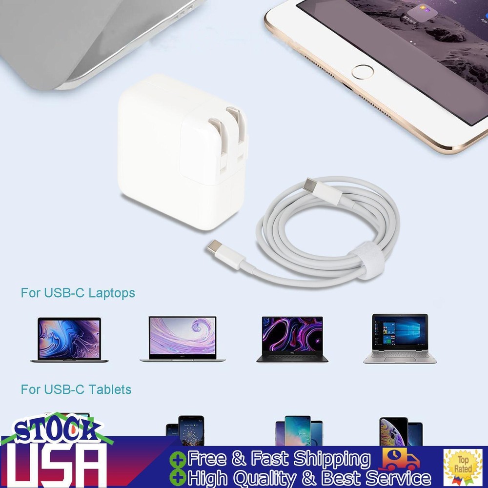 30W Type-C Power Adapter Power Charger for Apple Macbook Air Pro Laptop