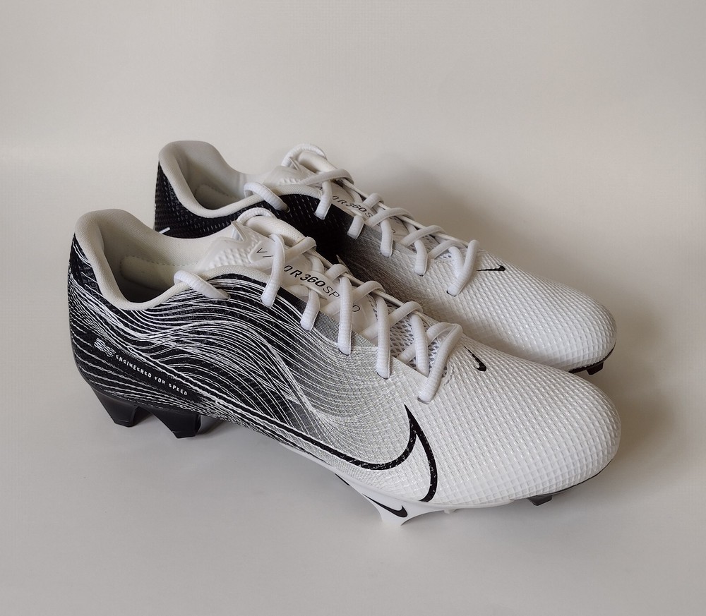 Nike Men's Vapor Edge Speed 360 Football Cleats Black White Size 8.5 CD0082-014