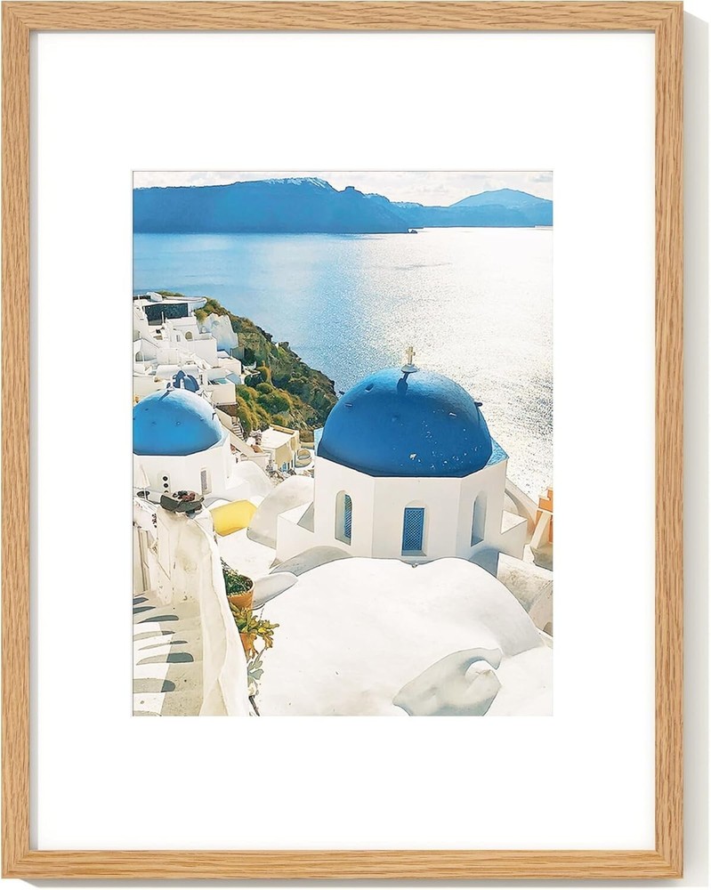 Versatile 16x20 Oak Photo Frame with Removable Mat for Any Occasion