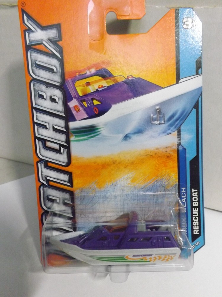 2011 Matchbox Rescue Boat MBX Beach 10 of 10