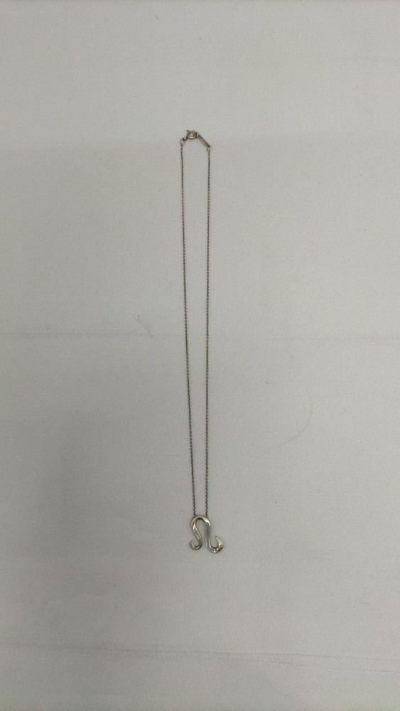 Tiffany Leo Charm Necklace in Silver Pre-Owned Jewelry