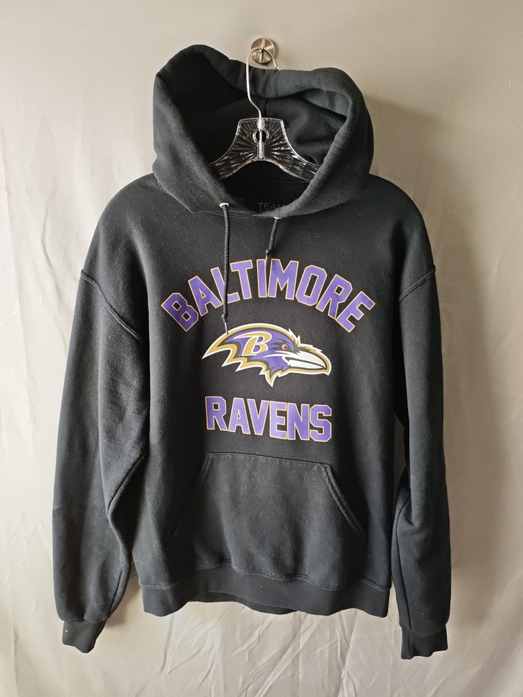 Baltimore Ravens Hoodie Mens Medium Team Apparel NFL Football Pullover Sweatshir