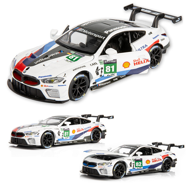 1:32 BMW M8 GTE Le Mans Model Car Diecast Toy Cars Toys for Boys Kids Gifts