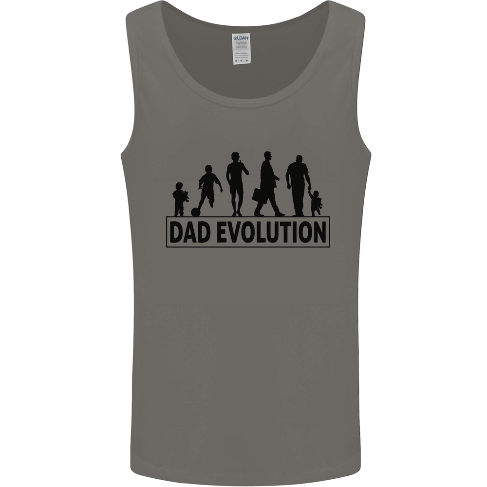Dad Evolution Fathers Day Mens Vest Tank Top