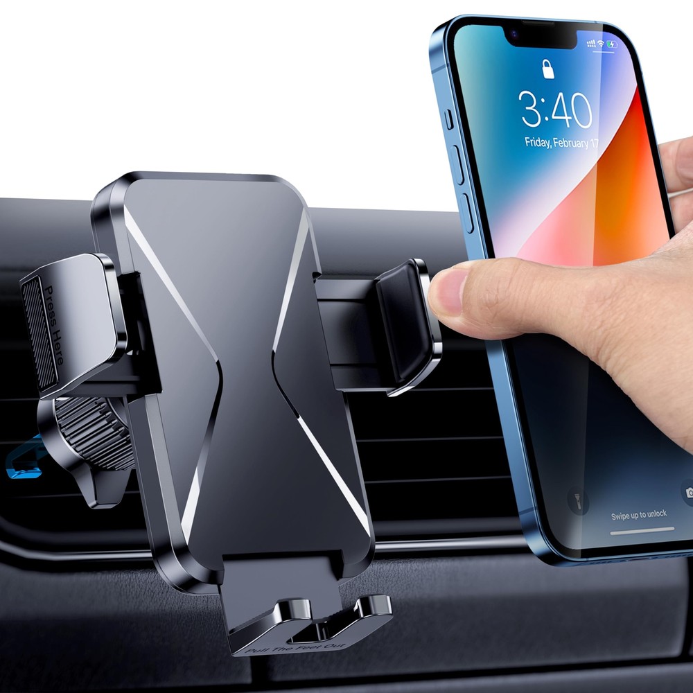 Car Phone Holder Vent [Big Phone Friendly Panel] Car Vent Phone Mount for Car...