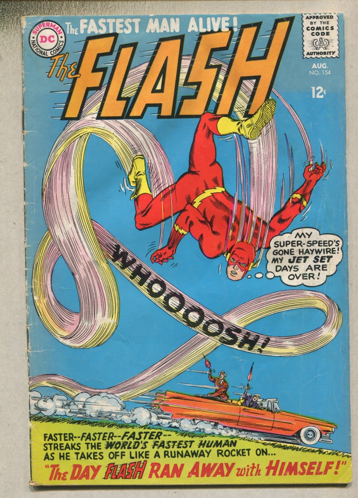 The Flash: #154 VG- The Day Flash Ran Away From Himself   DC Comics SA