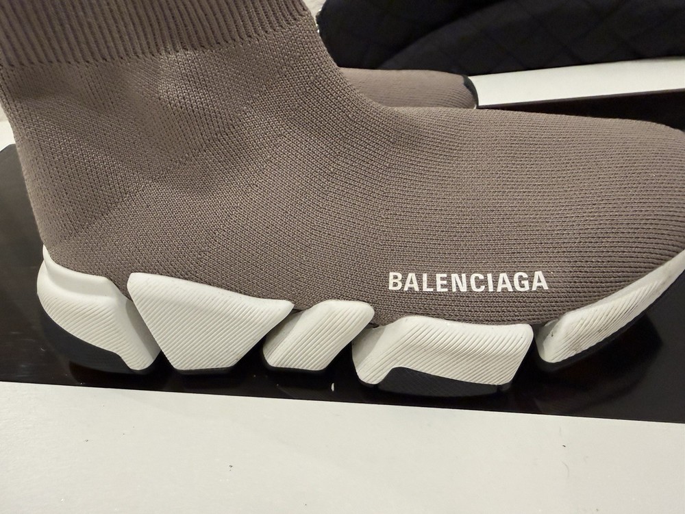 Size 7 - Balenciaga Speed 2 Trainer Knit Grey W