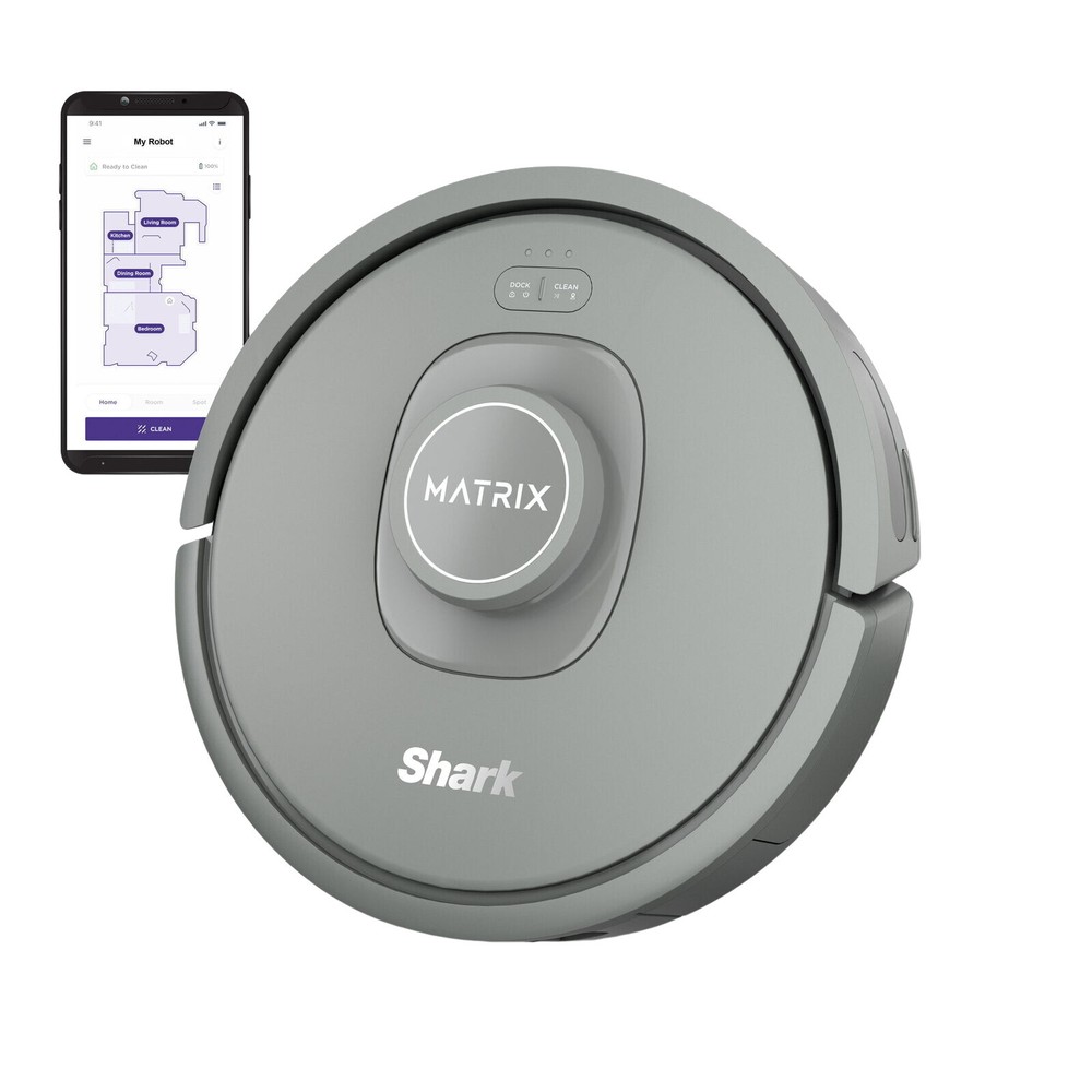 Shark Matrix RV2300 Robotic Vacuum Cleaner - Steel Gray  Open Box